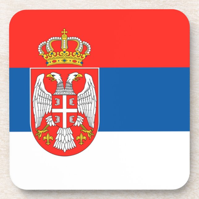 Dessous-de-verre Drapeau serbe (Devant)