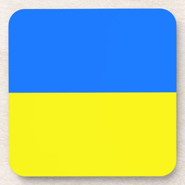 Dessous-de-verre Drapeau Ukraine (Devant)