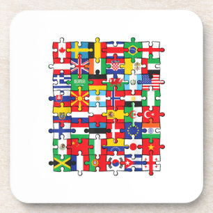Dessous-de-verre Drapeaux des pays du pavillon international