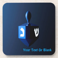 Dreidel bleu brillant