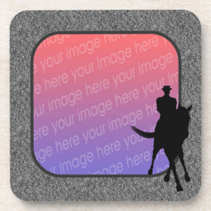 Dessous-de-verre Dressage Horse Rider Your Photo Coaster Set