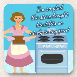 Dessous-de-verre Drôle Cheatin Brownies Slogan