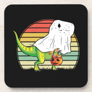 Dessous-de-verre Drôle de dinosaure fantôme Halloween