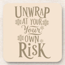 Drôle Noël Beverage Coaster