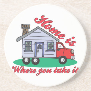 Dessous de verre drôles de grès de terrain de