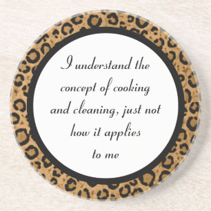 Dessous de verre drôles de léopard