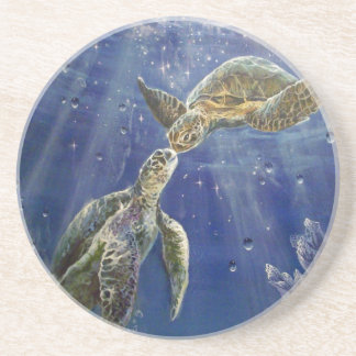 Dessous de verre du baiser du véritable amour