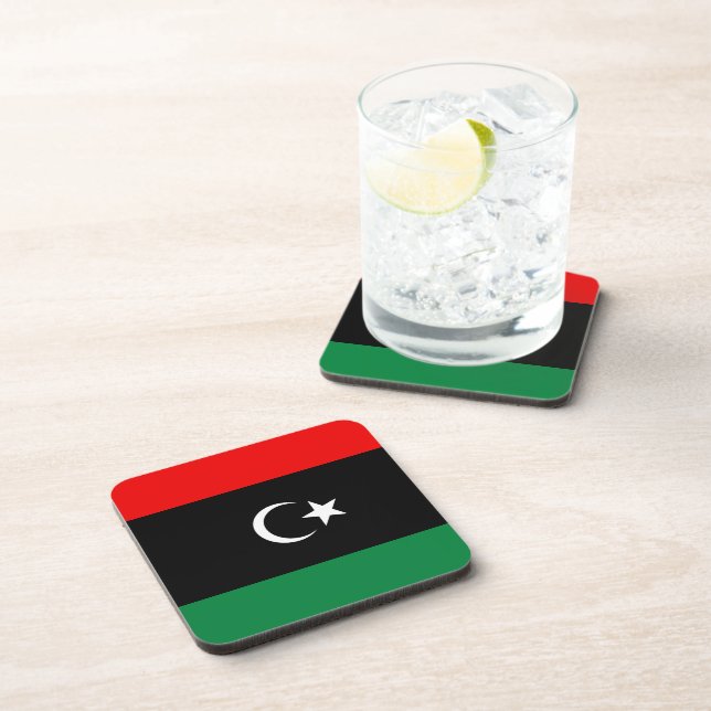 Dessous de verre du drapeau libyen (Côté Droit)