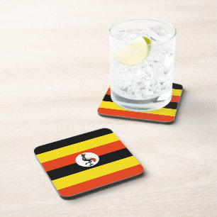 Dessous de verre du drapeau ougandais
