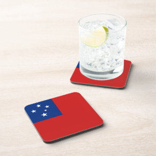 Dessous de verre du drapeau Samoa