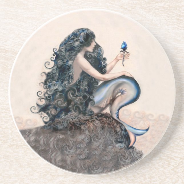 Dessous de verre du mythe du Imaginaire des sirène (Devant)