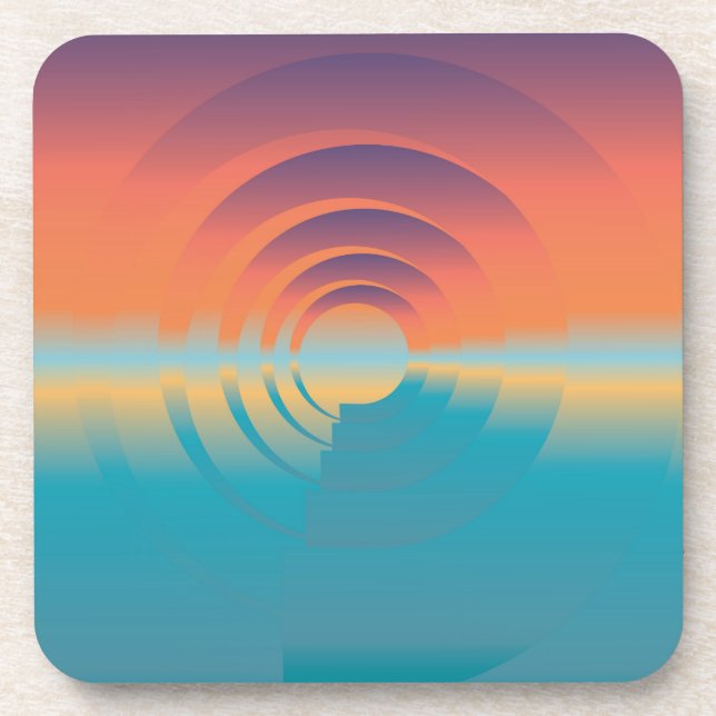 Dessous-de-verre eau et horizon (Devant)