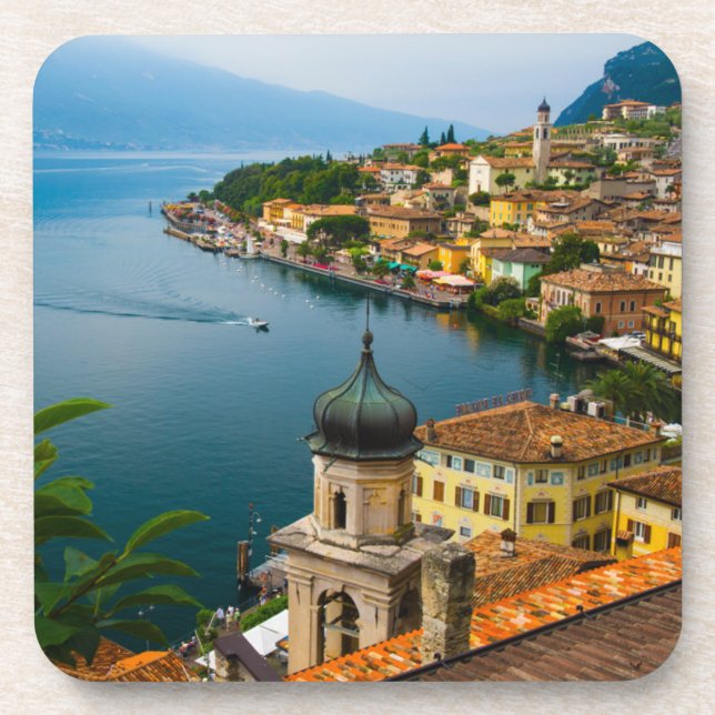 Dessous-de-verre Eau | San Benedetto Church Lake Garda, Italie (Devant)