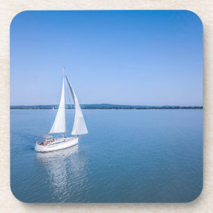 Dessous-de-verre Eau Yacht au lac Balaton en Hongrie