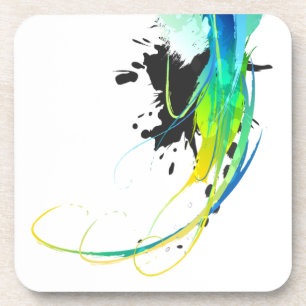 Dessous-de-verre Eaux cool Abstraites Plaques de peinture