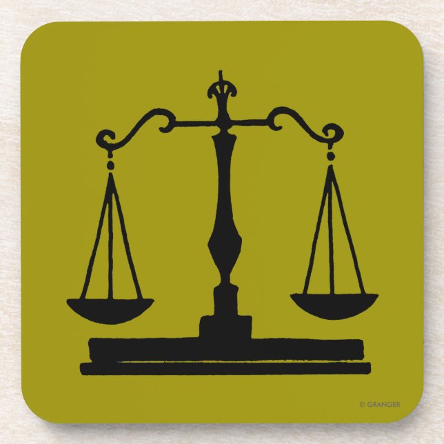 Dessous-de-verre Échelles de justice (Devant)