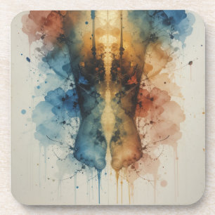 Dessous-de-verre Éclaboussure, vibrations de peinture,