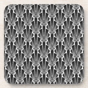 Dessous-de-verre Élégant art sombre déco éléments géométriques abst