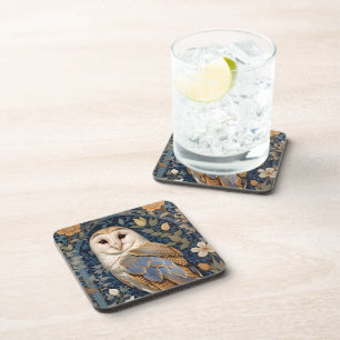 Dessous-de-verre Élégant Chouette de la grange William Morris Inspi