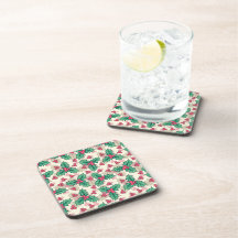 Élégant modèle vintage Noël Holly Floral |