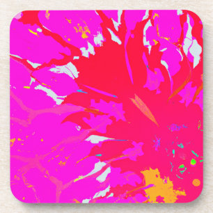 Dessous-de-verre Élégant Motif Abstrait rose