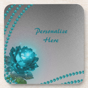 Dessous-de-verre Elégant & Romantique Perles Turquoises & Rose Pers