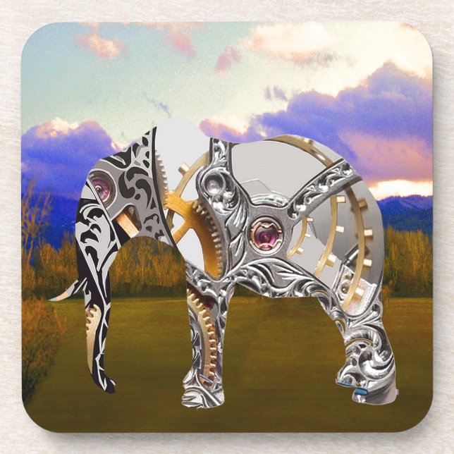 Dessous-de-verre Éléphant de Clockwork (Devant)