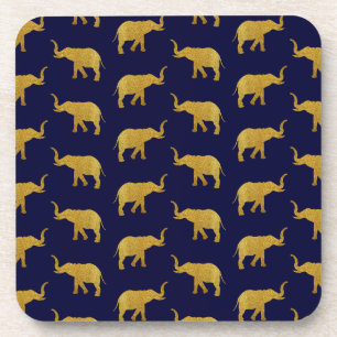 Dessous-de-verre Eléphants de trompette d'or