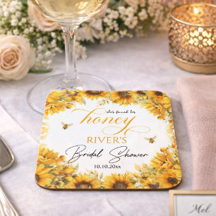 Dessous-de-verre Elle a Trouvé Sa Faveur de Mariage de Ruche