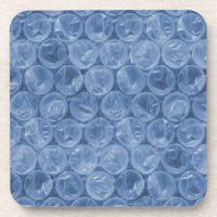 Emballage de bulle bleue