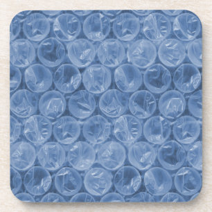 Dessous-de-verre Emballage de bulle bleue