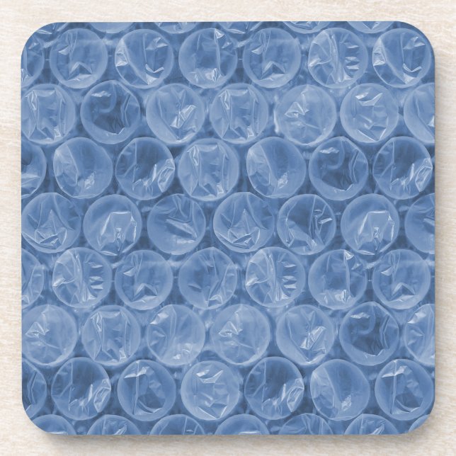Dessous-de-verre Emballage de bulle bleue (Devant)