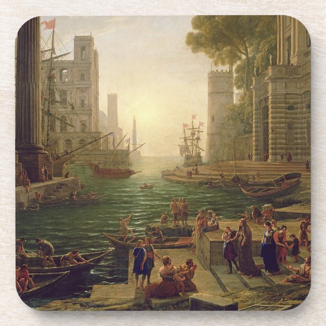 Dessous-de-verre Embarquement de St Paula Romana chez Ostia, (Devant)