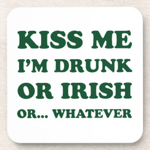 Dessous-de-verre Embrasse-Moi Je Suis Irlandais Ou Irlandais