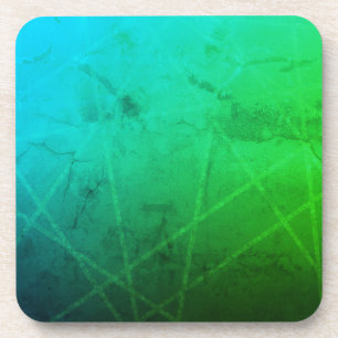 Dessous-de-verre Émeraude : Vert et Bleu uniques multicolores