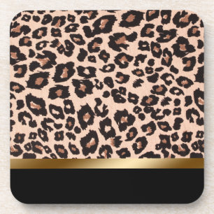 Dessous-de-verre Empreinte de léopard Beverage Coaster