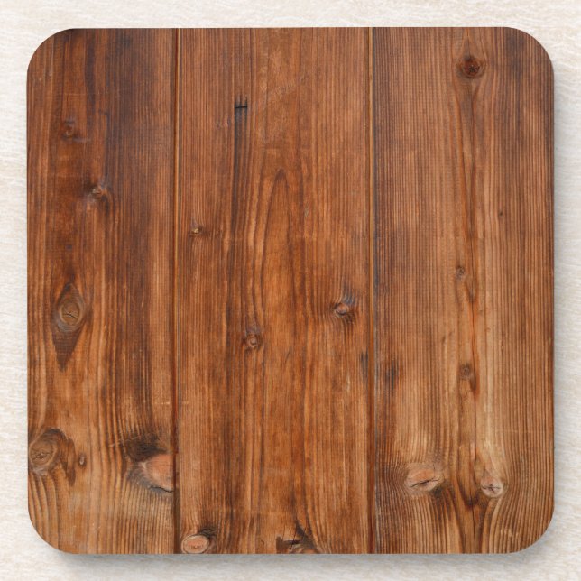 dessous de verre en bois foncé (Devant)