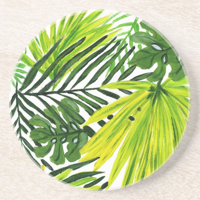 Dessous de verre en céramique Green Palms (Devant)