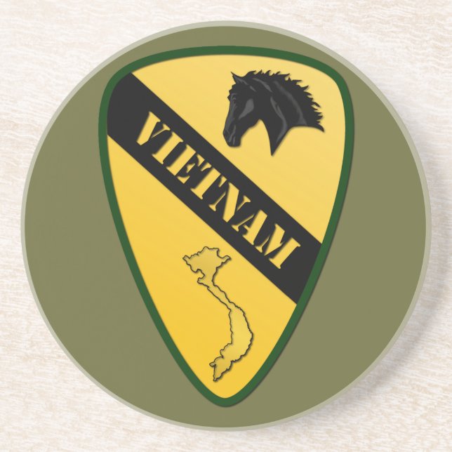 Dessous De Verre En Grès 1re division de cavalerie, Vietnam (Devant)