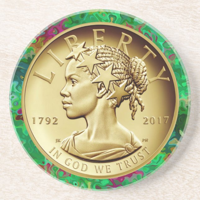 Dessous De Verre En Grès 2017 American Liberty 225e anniversaire Gold Coin (Devant)