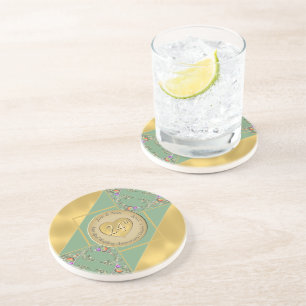 Dessous De Verre En Grès 24e anniversaire d'Opal