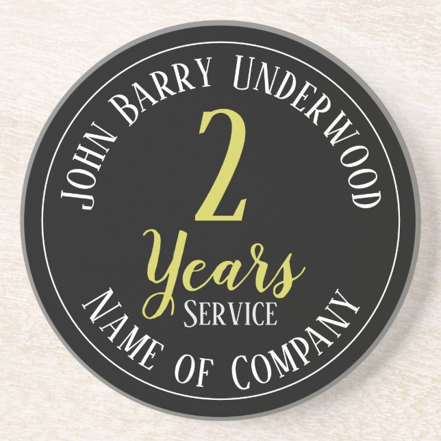 Dessous De Verre En Grès 2 ans de service (Devant)