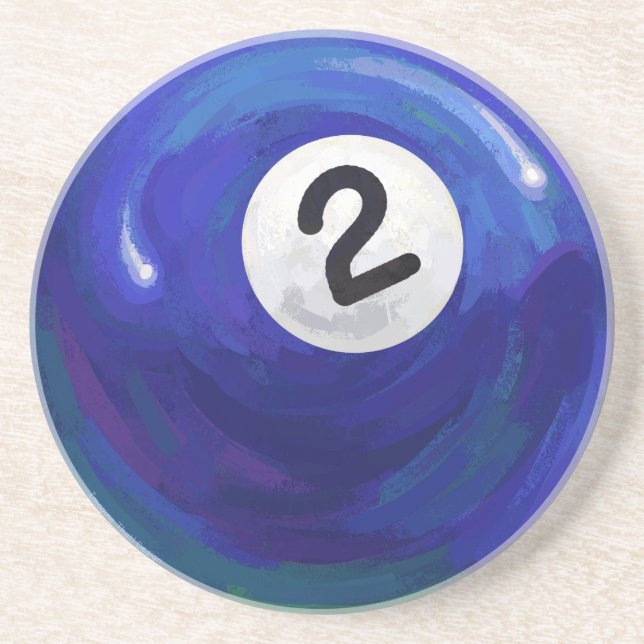 Dessous De Verre En Grès 2 balles (Devant)