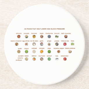 Dessous De Verre En Grès 30 Meilleurs Aliments Faible hypertension Remèdes 