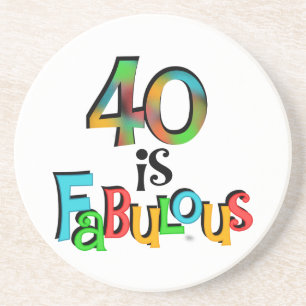 Dessous De Verre En Grès 40 est Fabuleux T-shirts et cadeaux d'anniversaire