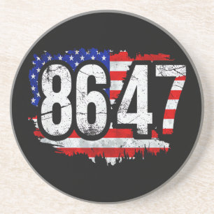 Dessous De Verre En Grès 86 47 Anti Trump Président Droits de l'Homme 8647