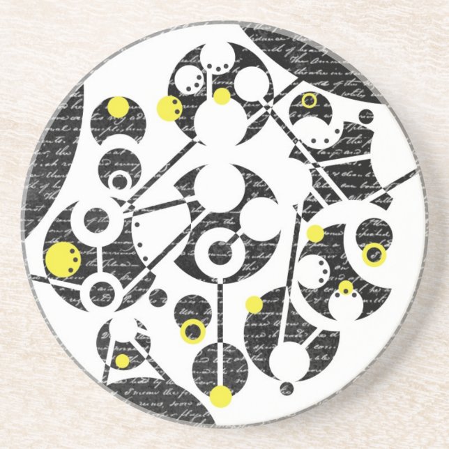 Dessous De Verre En Grès A aimé les étoiles (Devant)