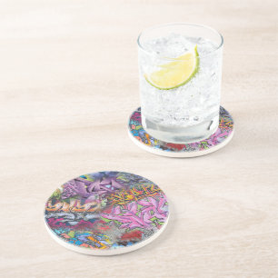 Dessous De Verre En Grès Abrégé sur frais art de rue de graffiti