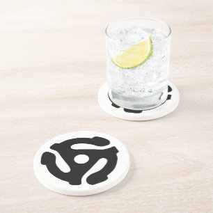 Dessous De Verre En Grès Adaptateur vinyle de 7 pouces 45 tr/min insérez l'