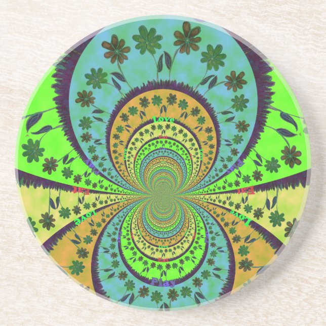 Dessous De Verre En Grès Africain traditionnel Hakuna Matata Couleurs.png (Devant)